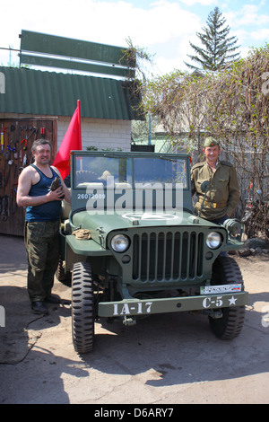 WWII US Army Jeep Willys MB Banque D'Images