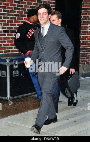 B. J. vak 'le Late Show with David Letterman" à l'Ed Sullivan TheaterArrivals Ville New York USA Banque D'Images