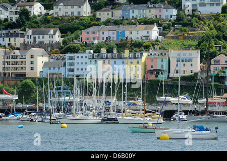 Bateaux amarrés à Kingswear, South Hams, Devon, UK. Banque D'Images