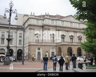Teatro alla Scala de Milan, Italie, 20 avril 2012. Photo : Britta Pedersen Banque D'Images