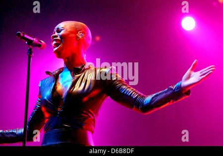 Skunk Anansie il se produit à un concert sold out à l'Heineken Music Hall Amsterdam, Holland - 25.02.11 Banque D'Images