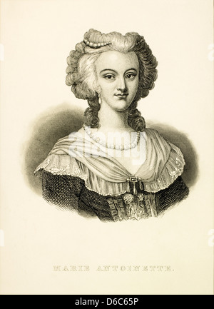 Marie Antoinette (1755-1793), Reine de France, épouse de Louis XVI, Portrait Banque D'Images