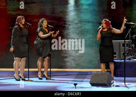 Chanteur / Compositeur Ledisi fonctionne à la Convention nationale démocrate de 2012 à Charlotte, Caroline du Nord, le mardi 4 septembre 2012. .Credit : Ron Sachs / CNP.(RESTRICTION : NO New York ou le New Jersey Journaux ou journaux dans un rayon de 75 km de la ville de New York) Banque D'Images