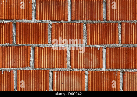 Mur de brique rouge Banque D'Images