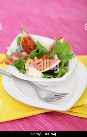 Salade aux figues Banque D'Images