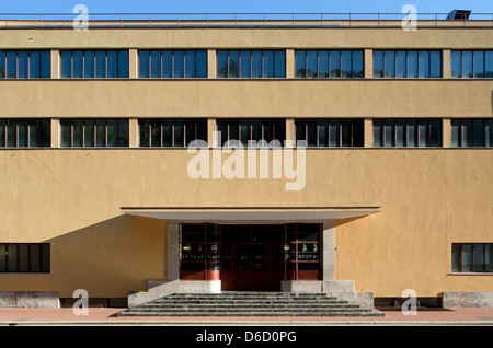 Gênes, Italie, le bâtiment de l'Stadio Comunale di Natation Banque D'Images