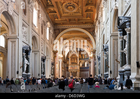 Basilique St Jean de Latran, Rome Banque D'Images