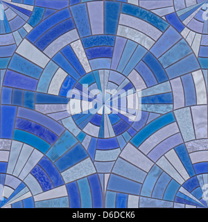 Circulaire bleu 600x600 Banque D'Images