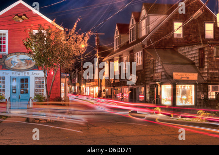 Bearskin Neck à Rockport, MA est une Mecque pour les touristes toute l'année. Banque D'Images