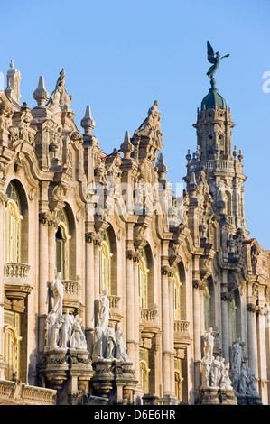 Gran Teatro de la Habana, le centre de La Havane, Cuba, Antilles, dans les Caraïbes Banque D'Images