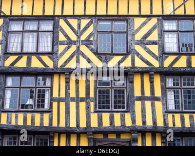 Une ancienne maison du 17ème siècle dans la région de Ludlow, Shropshire, au Royaume-Uni. Banque D'Images
