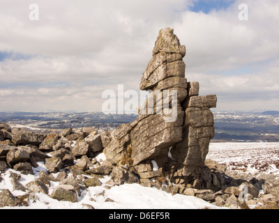 Les Stiperstones dans le Shropshire, au Royaume-Uni. Banque D'Images