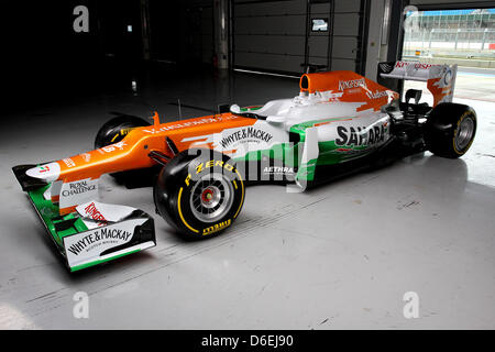 VJM05. Sahara Force India Formula One Team - VJM05 Lancement - Silverstone, UK, 03.02.2012 - Sahara Force India Formula One Team Copyright libre de droit Banque D'Images