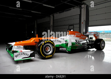 VJM05. Sahara Force India Formula One Team - VJM05 Lancement - Silverstone, UK, 03.02.2012 - Sahara Force India Formula One Team Copyright libre de droit Banque D'Images