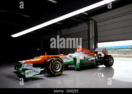 VJM05. Sahara Force India Formula One Team - VJM05 Lancement - Silverstone, UK, 03.02.2012 - Sahara Force India Formula One Team Copyright libre de droit Banque D'Images