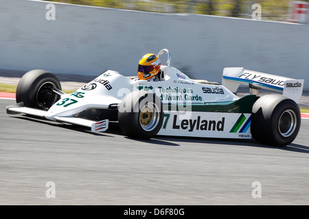 Maîtres de la FIA de Formule 1 historiques à Montmelo 12 avril 2013 - Christophe d'Ansembourg en 1979 Williams FW07 Banque D'Images