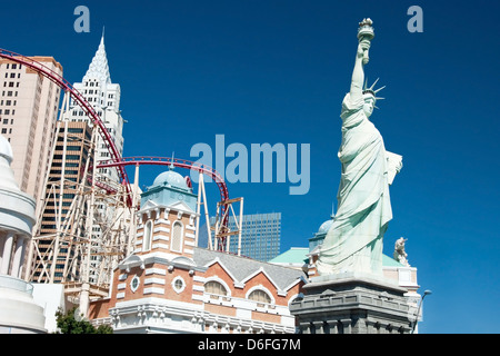 Réplique de la Statue de la Liberté à New York-New York sur le Strip de Las Vegas Banque D'Images