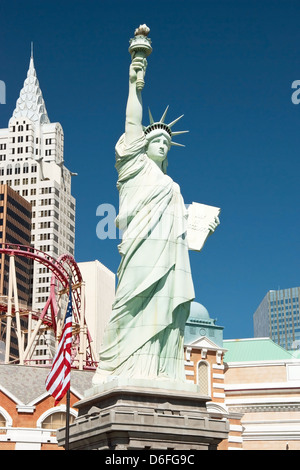 Réplique de la Statue de la Liberté à New York-New York sur le Strip de Las Vegas Banque D'Images