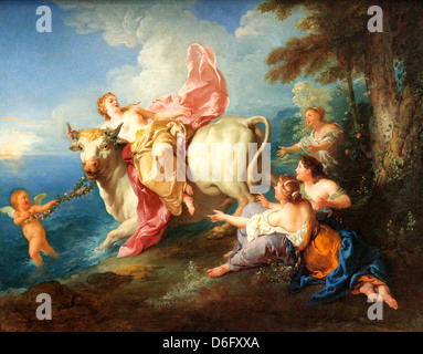 L'enlèvement d'Europa par Jean François de Troy Banque D'Images
