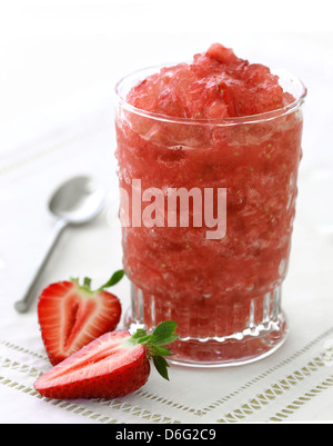 Granité aux fraises Banque D'Images