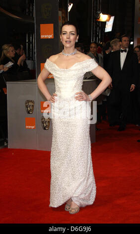 L'actrice Olivia Williams assiste à la British Academy Film Awards au Royal Opera House de Londres, Grande-Bretagne, le 12 février 2012. Photo : Hubert Boesl Banque D'Images