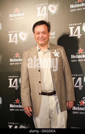 Ang Lee a assisté à une bière de marque 140e anniversaire du parti à Taipei, Taiwan, Chine Le mercredi 17 avril, 2013. Banque D'Images