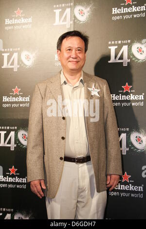 Ang Lee a assisté à une bière de marque 140e anniversaire du parti à Taipei, Taiwan, Chine Le mercredi 17 avril, 2013. Banque D'Images