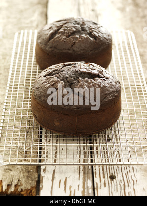 Gâteau aux fruits au chocolat Banque D'Images