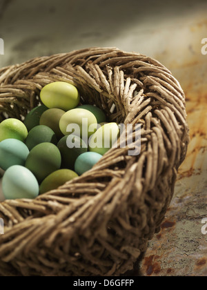 Mini Oeufs de Pâques Banque D'Images