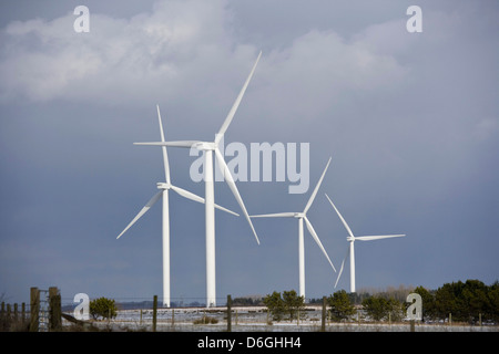 Little Raith Wind Farm, Fife en Écosse. Banque D'Images