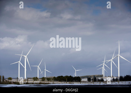 Little Raith Wind Farm, Fife en Écosse. Banque D'Images