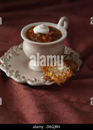 Soupe aux tomates Banque D'Images