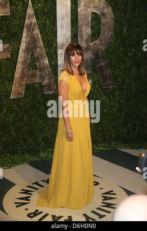 L'actrice Rashida Jones assiste à la 2012 Vanity Fair Oscar Party at Sunset Tower à Los Angeles, USA, 26 février 2012. Photo : Hubert Boesl Banque D'Images