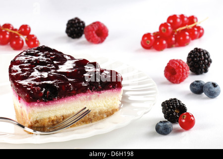 Summerfruit cheesecake Banque D'Images