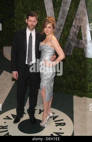 L'actrice Amy Adams et nous mari Darren Le Gallo assister à la 2012 Vanity Fair Oscar Party at Sunset Tower à Los Angeles, USA, 26 février 2012. Photo : Hubert Boesl Banque D'Images