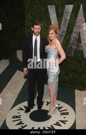 L'actrice Amy Adams et nous mari Darren Le Gallo assister à la 2012 Vanity Fair Oscar Party at Sunset Tower à Los Angeles, USA, 26 février 2012. Photo : Hubert Boesl Banque D'Images