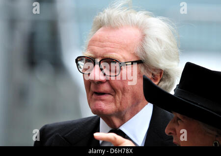 Londres, Royaume-Uni. 17 avril 2013. Lord Michael Heseltine à l'enterrement de Margaret Thatcher à la Cathédrale St Paul à Londres. Banque D'Images