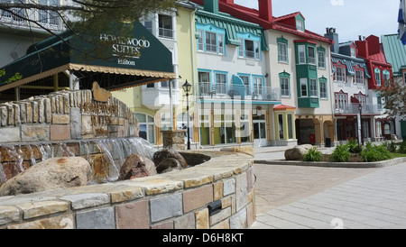 Le Hilton Homewood Suites à Mont-Tremblant, Québec. Banque D'Images