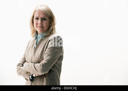 Portrait of mature businesswoman wearing glasses Banque D'Images