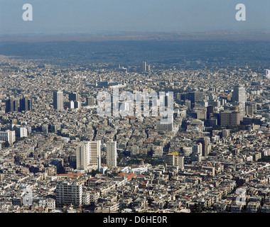 République arabe syrienne. Dasmascus. Vue panoramique. Banque D'Images