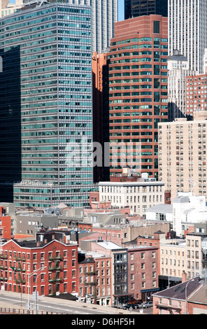 Domaine de la partie basse de Manhattan, New York, près de South Street Seaport Banque D'Images