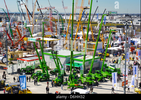 Le plus grand salon mondial de la construction de machines, intitulé BAUMA 2013, aura lieu du 15.-21. Avril 2013 à Munich, Allemagne Banque D'Images