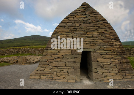 La péninsule de Dingle. Le comté de Kerry. L'Irlande. L'Oratoire Gallarus. Banque D'Images