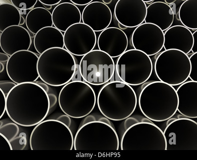 Close up image de tubes en métal Banque D'Images