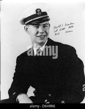 Harold Fischer était un pilote de l'US Air Force pendant la guerre de Corée et a gagné le titre de 'Paper Tiger' as pour ses victoires au combat. Cette collection met en valeur son service militaire et ses contributions pendant la guerre. Banque D'Images