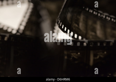Vieux film celluloïd Banque D'Images