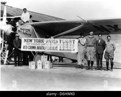 Charles Lindbergh 04-00551 c 1927 Banque D'Images