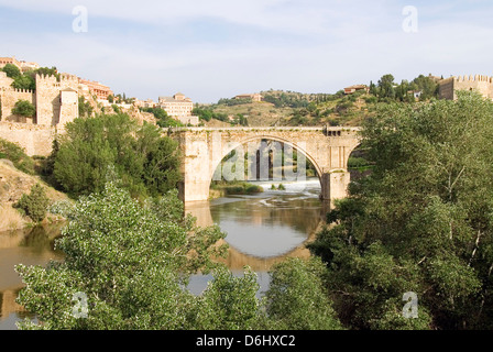 St Martin du pont sur le Tage, Tolède, Espagne Banque D'Images