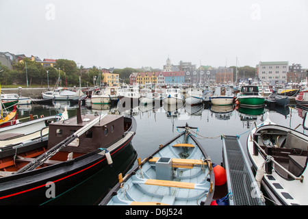 Port de Torshavn, Streymoy, îles Féroé, Danemark, Europe Banque D'Images