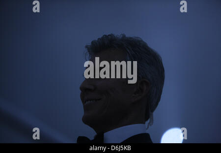 US ring announcer Michael Buffer attend le championnat du monde poids lourd combat entre l'Ukrainien WBA et IBF champion du monde de boxe Klitschko et son concurrent français Mormeck à l'Esprit Arena de Düsseldorf, Allemagne, 03 mars 2012. Klitschko a conservé ses titres dans un ko win. Photo : Rolf Vennenbernd Banque D'Images